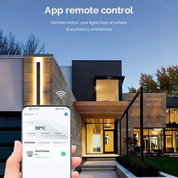 DIY Wifi Smart Dimmer Switch Module Tuya/Smartlife APP Τηλεχειριστήριο δύο κατευθύνσεων συμβατό με Alexa Google Home Voice Control