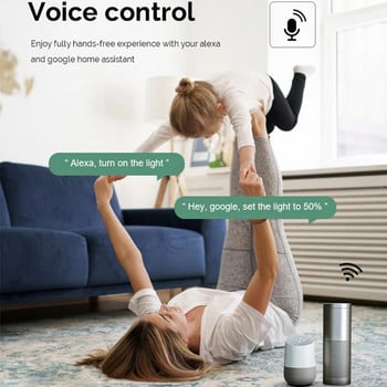 Направи си сам Wifi Smart Dimmer Switch Module Tuya/Smartlife APP Дистанционно управление Двупосочно съвместимо с Alexa Google Home Voice Control