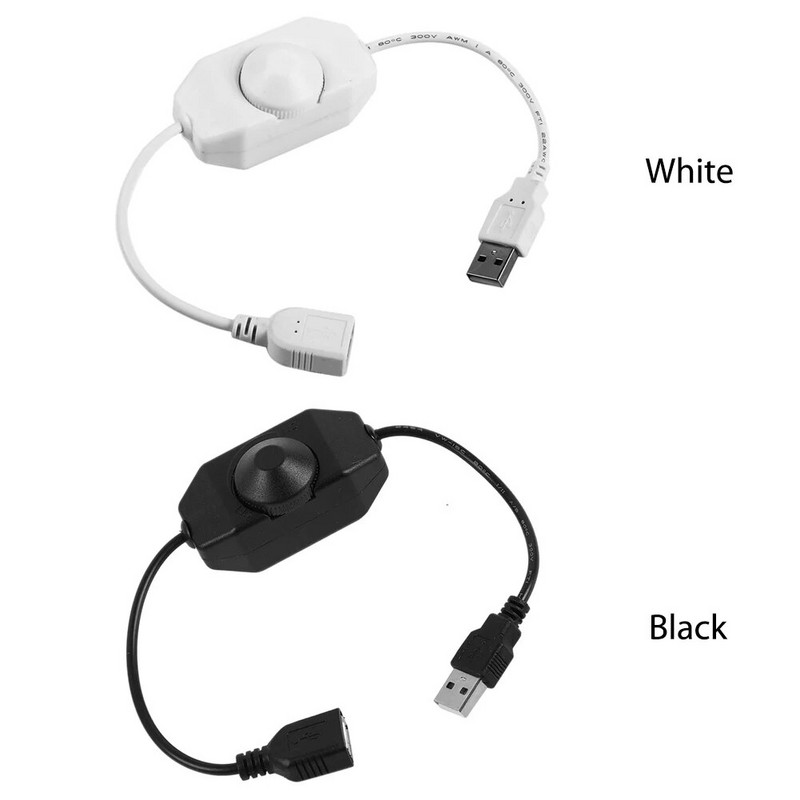 DC 5V bezstupanjska USB ručna tipka LED prekidač za prigušivanje svjetla za LED traku 1 kanalni regulator za podešavanje svjetline