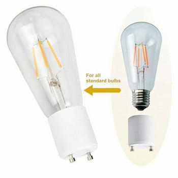 5бр. GU24 към E26 E27 Винт LED лампа Основа на крушката Адаптер Цокъл Преобразувател Адаптер Държач за лампа Модернизирано осветление Аксесоари