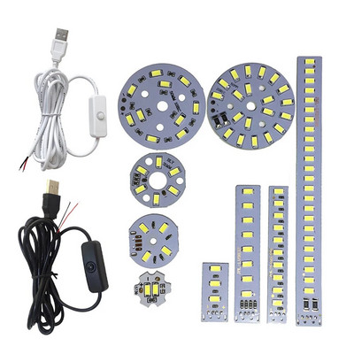 DC5V Dimmable LED Chips 5730 SMD Lamp LED 5W 10W 30W LED Light Beads Λευκό Ζεστό Λευκό DIY Ρυθμιζόμενο λαμπτήρα LED USB Dimmer