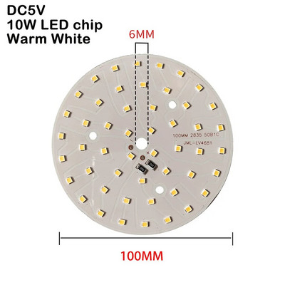 DC5V LED čipovi s mogućnošću prigušivanja 5730 SMD LED svjetiljka 5W 10W 30W LED svjetlosne perle Bijela topla bijela DIY podesiva LED žarulja USB prigušivač