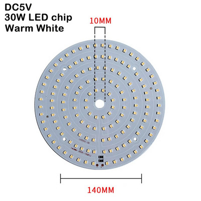DC5V LED čipovi s mogućnošću prigušivanja 5730 SMD LED svjetiljka 5W 10W 30W LED svjetlosne perle Bijela topla bijela DIY podesiva LED žarulja USB prigušivač