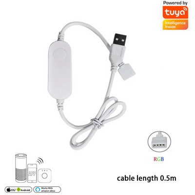 Tuya Smart Life Dimmer DC12 DC24V DC5V USB Wifi 5050 RGB/RGBW/RGBCCT LED svjetlosna traka Jednobojni kontroler za Alexa Google