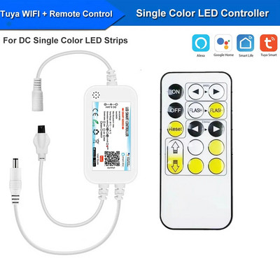 Tuya Smart Life Dimmer DC12 DC24V DC5V USB Wifi 5050 RGB/RGBW/RGBCCT LED svjetlosna traka Jednobojni kontroler za Alexa Google