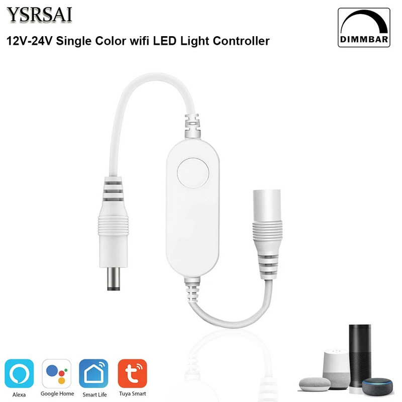Tuya Smart Life Dimmer DC12 DC24V DC5V USB Wifi 5050 RGB/RGBW/RGBCCT LED svjetlosna traka Jednobojni kontroler za Alexa Google