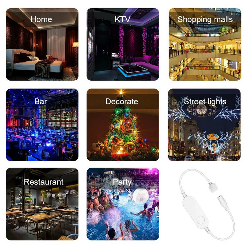 Tuya Smart Life Dimmer DC12 DC24V DC5V USB Wifi 5050 RGB/RGBW/RGBCCT LED svjetlosna traka Jednobojni kontroler za Alexa Google