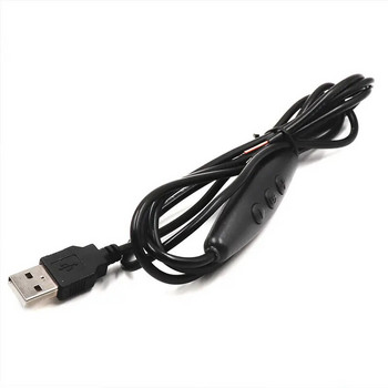 USB димер 1,5 m кабелен конектор с превключвател 4K Refresh Безстепенно затъмняване за 5V LED лента Стрингова светлина USB лампа Без светлинно трептене