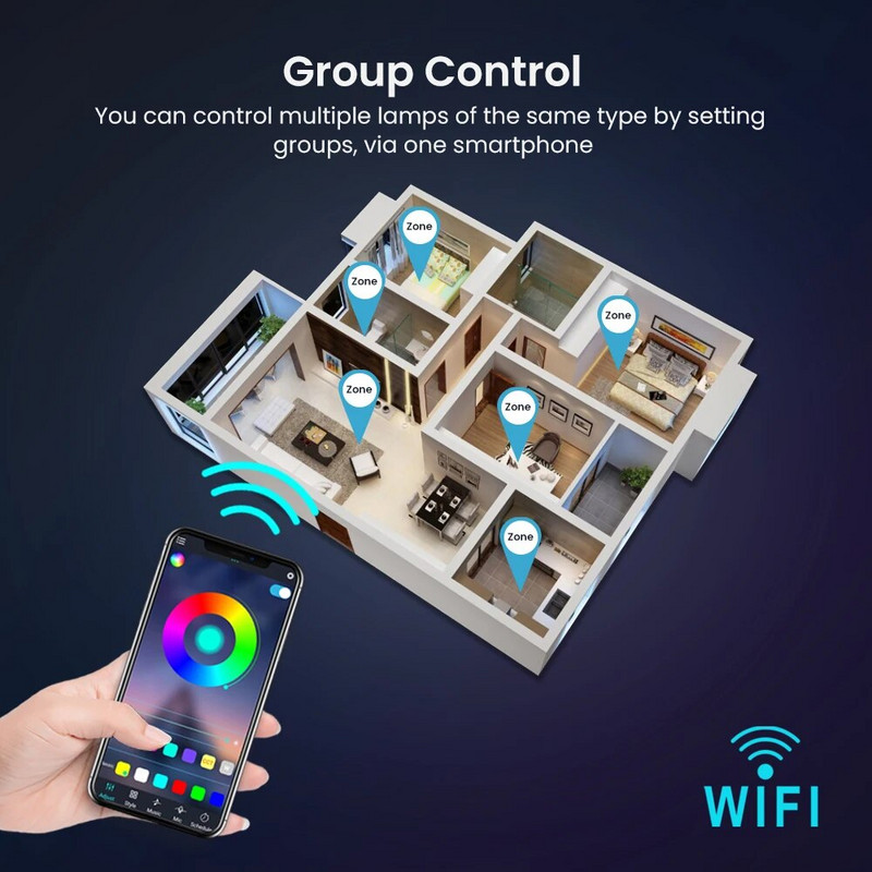 Alexa Dimmer LED Wifi RGB kontroler 5V 12V 24V Bluetooth Tuya Mini LED kontroler Smart Dim Night Light Driver LED s mogućnošću prigušivanja