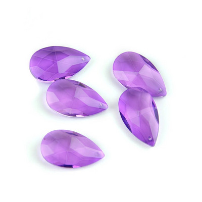 38mm/50mm/76mm spalvinga stiklo ašara K9 KRISTOLINIAI karoliukai „Pasidaryk pats“ liustra pakabuko dalis Lempos prizmės papuošalai kabantys dekoras