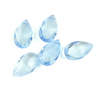 38mm/50mm/76mm spalvinga stiklo ašara K9 KRISTOLINIAI karoliukai „Pasidaryk pats“ liustra pakabuko dalis Lempos prizmės papuošalai kabantys dekoras