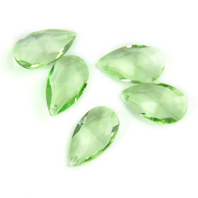 38mm/50mm/76mm spalvinga stiklo ašara K9 KRISTOLINIAI karoliukai „Pasidaryk pats“ liustra pakabuko dalis Lempos prizmės papuošalai kabantys dekoras