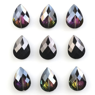 10 vnt 13X18MM austriški krištoliniai pakabukai papuošalų kūrimo priedai briaunotų stiklo ašarų karoliukai, pasidaryk pats, karoliai, pakabukas