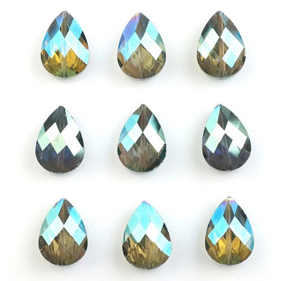 10 vnt 13X18MM austriški krištoliniai pakabukai papuošalų kūrimo priedai briaunotų stiklo ašarų karoliukai, pasidaryk pats, karoliai, pakabukas