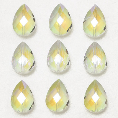 10 vnt 13X18MM austriški krištoliniai pakabukai papuošalų kūrimo priedai briaunotų stiklo ašarų karoliukai, pasidaryk pats, karoliai, pakabukas