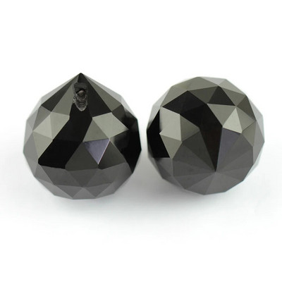 15mm / 20mm / 30mm / 40mm Spalvos K9 kristalai Stiklo briaunos kabanti rutulinė prizmė, skirta Feng Shui medžio vestuvėms skyryboms viešbučio namų dekoravimui