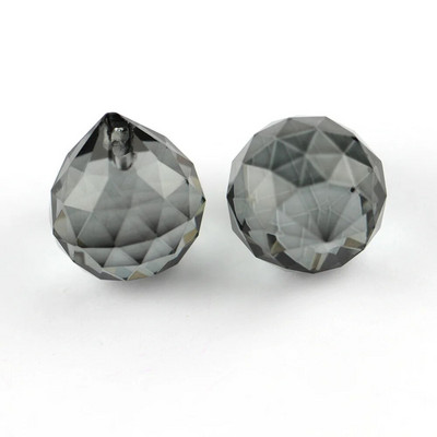 15mm / 20mm / 30mm / 40mm Spalvos K9 kristalai Stiklo briaunos kabanti rutulinė prizmė, skirta Feng Shui medžio vestuvėms skyryboms viešbučio namų dekoravimui