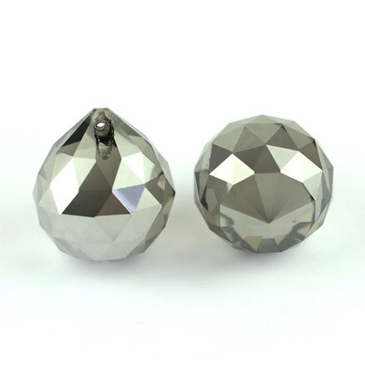 15mm / 20mm / 30mm / 40mm Spalvos K9 kristalai Stiklo briaunos kabanti rutulinė prizmė, skirta Feng Shui medžio vestuvėms skyryboms viešbučio namų dekoravimui