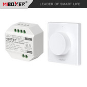 Miboxer AC110V 220V AC Triac RF Push Dimmer Controll i 2.4GHz bežični rotirajući daljinski prekidač