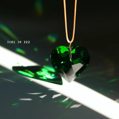 Camal 1 buc Bijuterii de cristal Inimă 30 mm Prisme Pandantiv Față Agățat Lucky Love Art Candelabru Ornament Suncatcher Home Decor