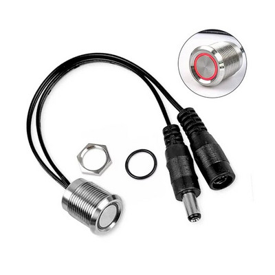 Besprekidni prekidač za prigušivanje na dodir DC 12V 24V Punometalni ugrađeni senzor Tipka Kontroler za LED traku DIY Svjetlo za ormar za krevet