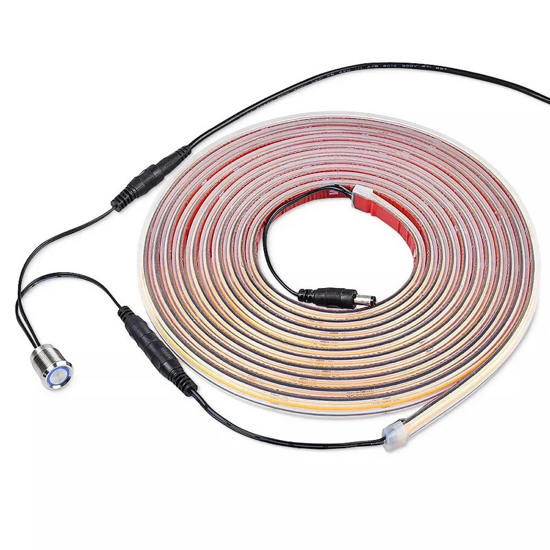 Besprekidni prekidač za prigušivanje na dodir DC 12V 24V Punometalni ugrađeni senzor Tipka Kontroler za LED traku DIY Svjetlo za ormar za krevet