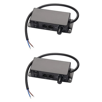 2X DC 0-10V Dimmer Switch Seriesable Sync Controller Περιστροφικός ON/Off Για Ηλεκτρονικά Ballasts Προγράμματα οδήγησης LED με δυνατότητα ρύθμισης ρυθμού 0/1-10V