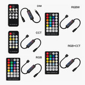 DC5V 12V 24V LED kontroler Dimmer 28Key RF bežični daljinski upravljač za 5050 3528 Jednobojna/RGB/RGBW/RGBCCT LED traka svjetla