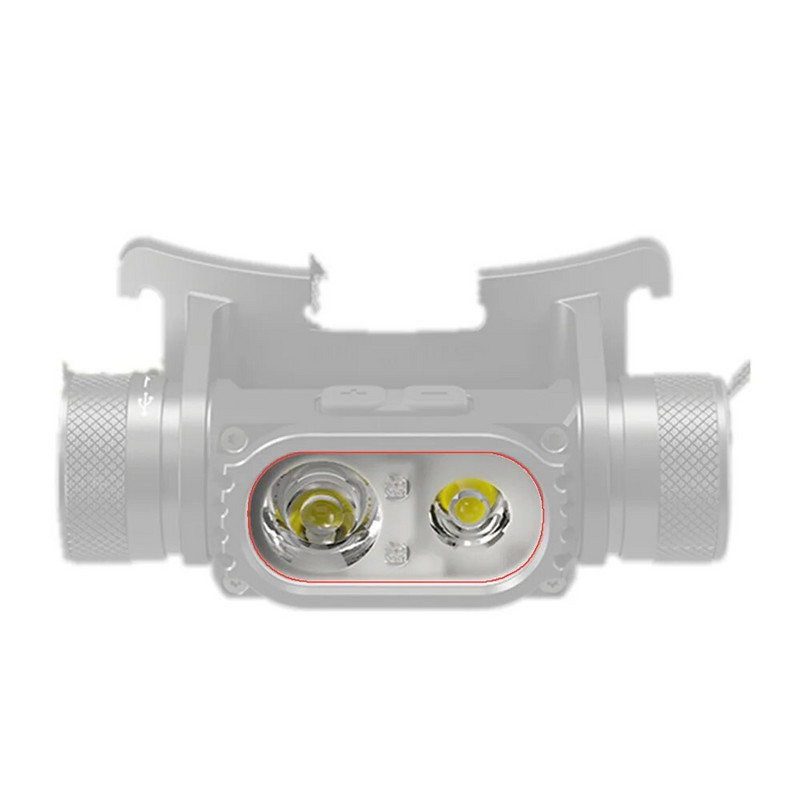 NITECORE HC65 V2 objektyvo žibintuvėlio filtras, 65 mm adapteris, skirtas HC65 V2 žibintuvėliui Troch filtrai, objektyvas HC68 filtrų objektyvas