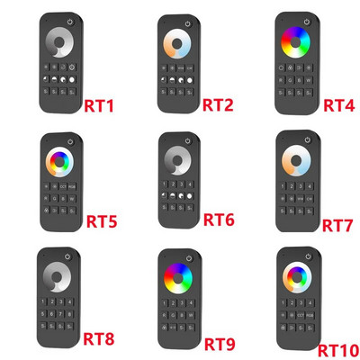 Skydance RT1/6/8 RT2/7 RT4/9 RT5/10 Érintőkerekes RF távirányító Dimmer egyszínű CCT RGB/RGBW RGB+CCT Led szalaghoz