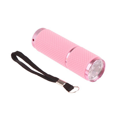 Mini UV LED šviesos UV LED lempos nagų džiovintuvas geliniams nagams 9 LED UV395NM žibintuvėlis nešiojamasis nagų džiovintuvas, nagų dailės įrankiai