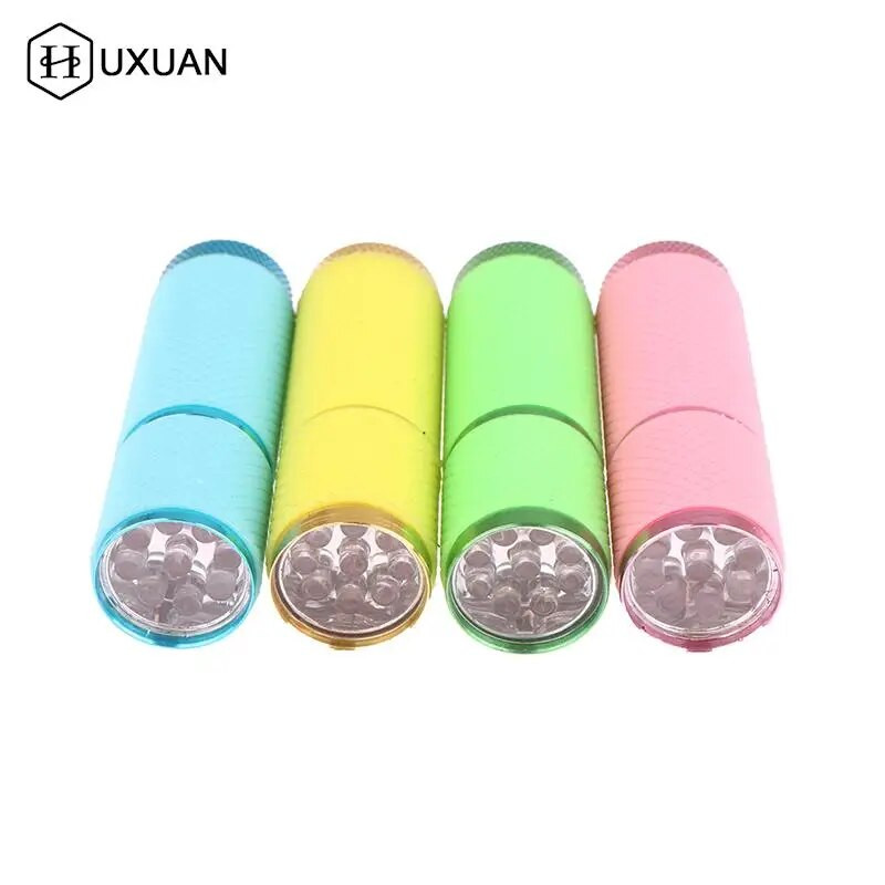 Mini UV LED šviesos UV LED lempos nagų džiovintuvas geliniams nagams 9 LED UV395NM žibintuvėlis nešiojamasis nagų džiovintuvas, nagų dailės įrankiai