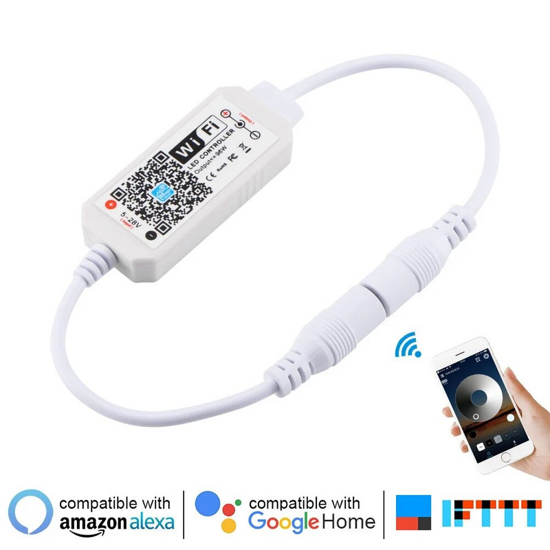 12V-24V RGB RGBWW LED WIFI regulator prigušivanja Magic Home Pro USB daljinski upravljač s mogućnošću prigušivanja za Alexa Google za 5050 5630 LED traku