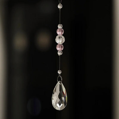 Mados naujos namų dekoro durų užuolaidos „pasidaryk pats“ krištolo girlianda, kabančio vandens lašo pakabuko šventės dekoracija