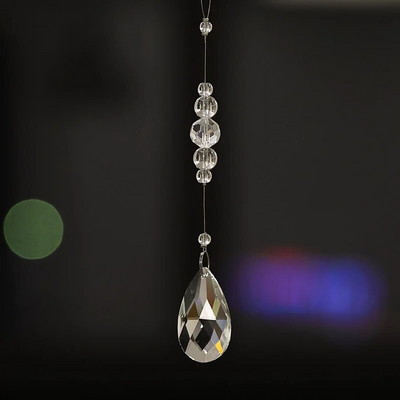 Mados naujos namų dekoro durų užuolaidos „pasidaryk pats“ krištolo girlianda, kabančio vandens lašo pakabuko šventės dekoracija