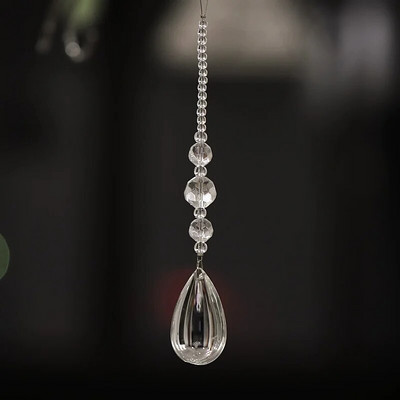 Mados naujos namų dekoro durų užuolaidos „pasidaryk pats“ krištolo girlianda, kabančio vandens lašo pakabuko šventės dekoracija