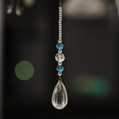 Mados naujos namų dekoro durų užuolaidos „pasidaryk pats“ krištolo girlianda, kabančio vandens lašo pakabuko šventės dekoracija