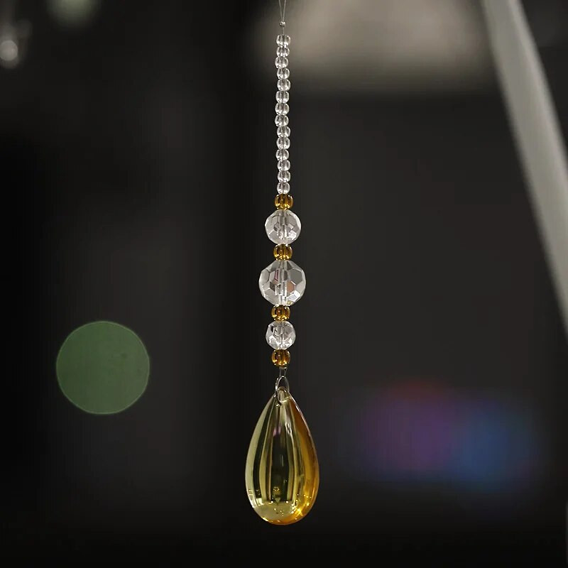 Mados naujos namų dekoro durų užuolaidos „pasidaryk pats“ krištolo girlianda, kabančio vandens lašo pakabuko šventės dekoracija