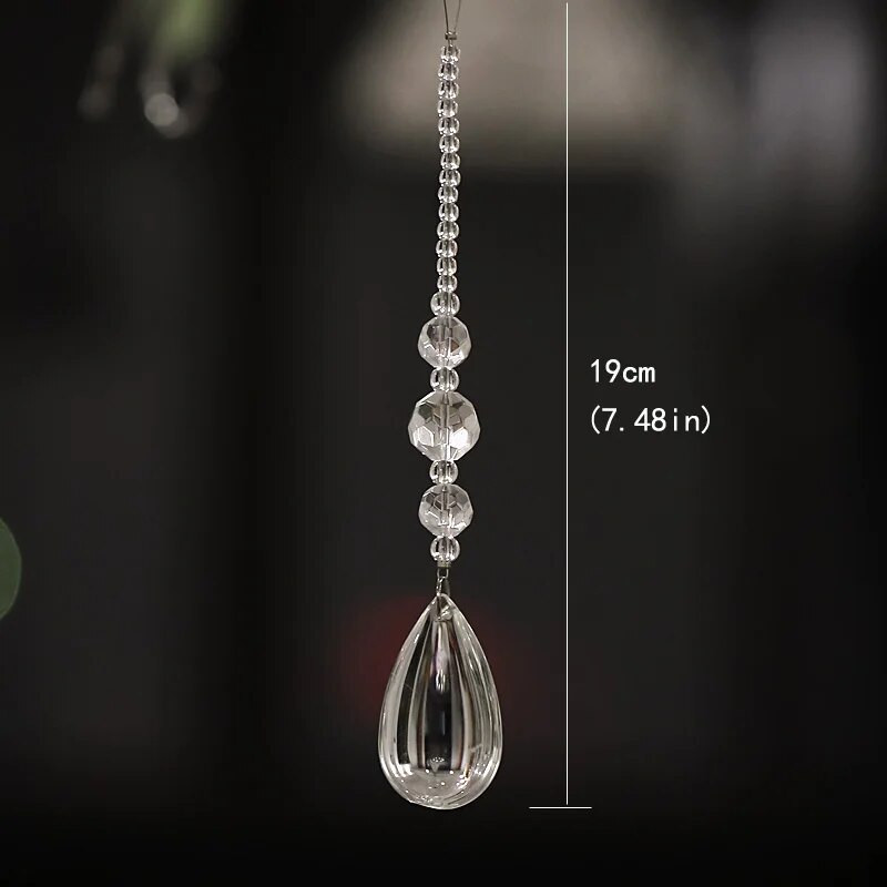 Mados naujos namų dekoro durų užuolaidos „pasidaryk pats“ krištolo girlianda, kabančio vandens lašo pakabuko šventės dekoracija