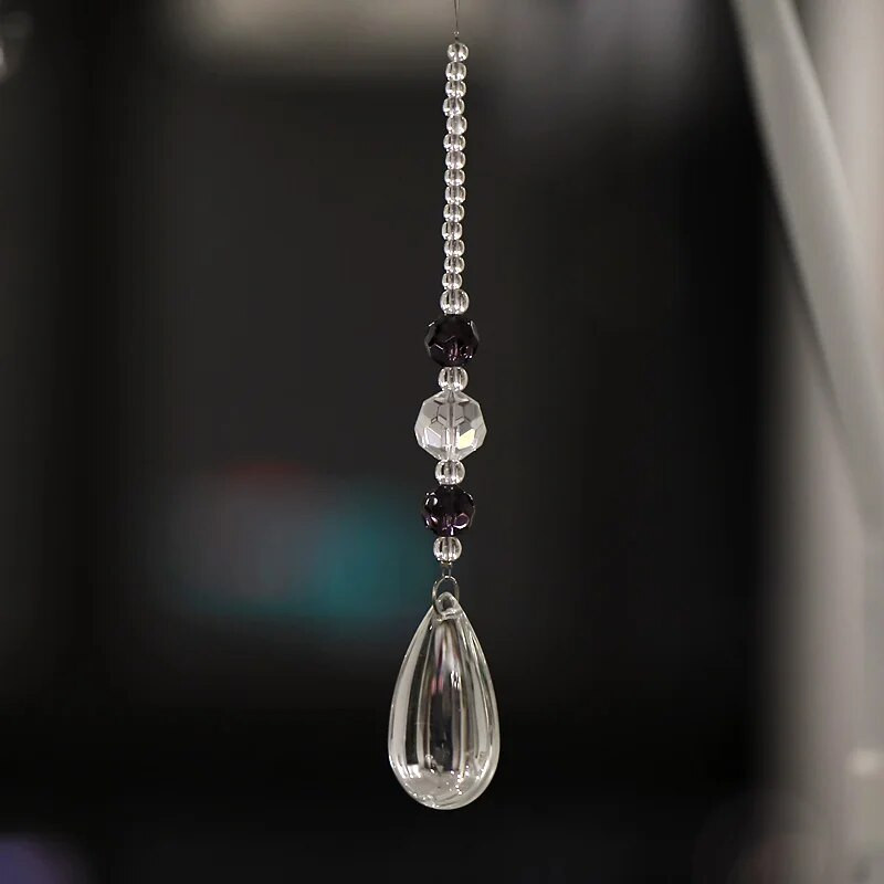 Mados naujos namų dekoro durų užuolaidos „pasidaryk pats“ krištolo girlianda, kabančio vandens lašo pakabuko šventės dekoracija