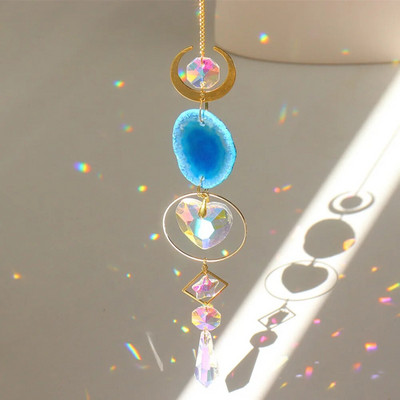 Krištolo pakabukas Langų užuolaidos Šviesos gaudyklės Pakabukai Šviesą pritraukiantys lašus Ornamentas Namų sodas Balkono dekoravimas