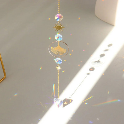 Krištolo pakabukas Langų užuolaidos Šviesos gaudyklės Pakabukai Šviesą pritraukiantys lašus Ornamentas Namų sodas Balkono dekoravimas