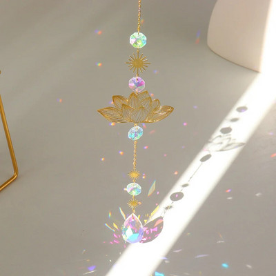 Krištolo pakabukas Langų užuolaidos Šviesos gaudyklės Pakabukai Šviesą pritraukiantys lašus Ornamentas Namų sodas Balkono dekoravimas