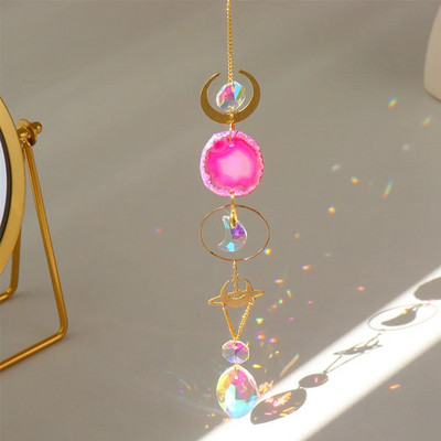 Krištolo pakabukas Langų užuolaidos Šviesos gaudyklės Pakabukai Šviesą pritraukiantys lašus Ornamentas Namų sodas Balkono dekoravimas