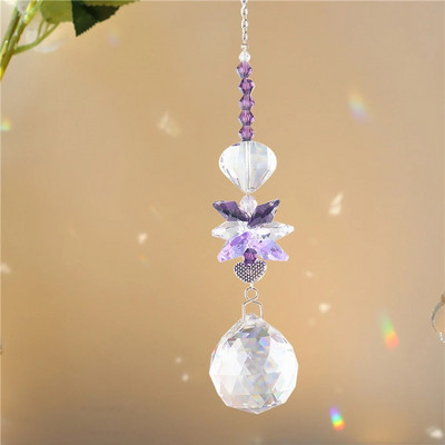 Krištolo pakabukas Langų užuolaidos Šviesos gaudyklės Pakabukai Šviesą pritraukiantys lašus Ornamentas Namų sodas Balkono dekoravimas