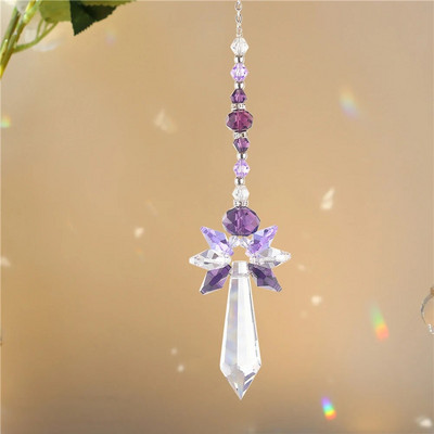 Krištolo pakabukas Langų užuolaidos Šviesos gaudyklės Pakabukai Šviesą pritraukiantys lašus Ornamentas Namų sodas Balkono dekoravimas