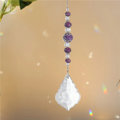 Krištolo pakabukas Langų užuolaidos Šviesos gaudyklės Pakabukai Šviesą pritraukiantys lašus Ornamentas Namų sodas Balkono dekoravimas