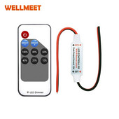 Μίνι LED Μονόχρωμο dimmer DC 5V 12V 24V 6A 5050 2835 Strip Lights Ελεγκτής σήματος PWM σταθερής τάσης με τηλεχειριστήριο 9 πλήκτρων RF