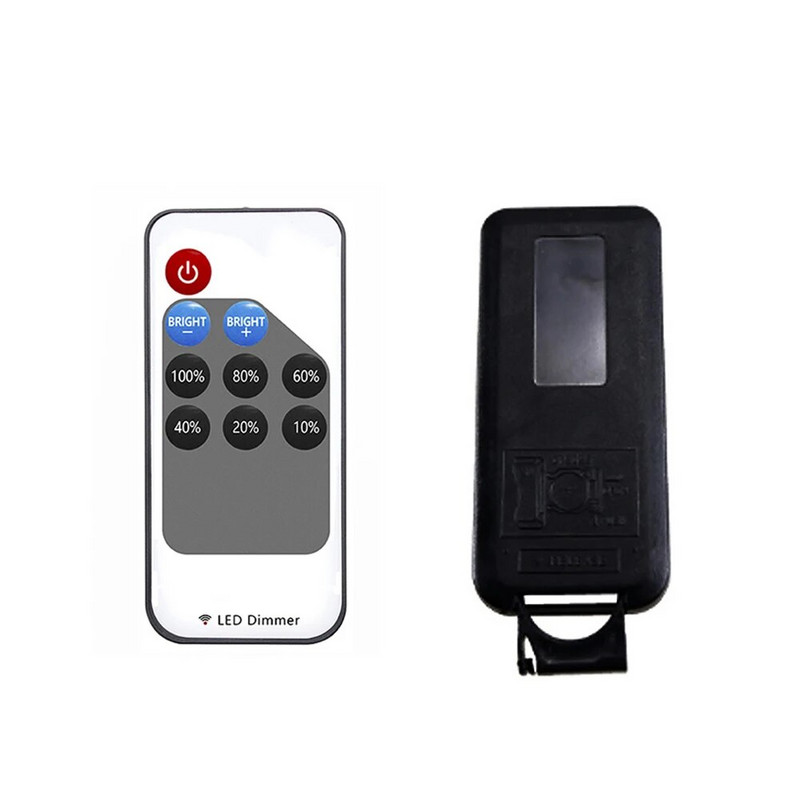 Μίνι LED Μονόχρωμο dimmer DC 5V 12V 24V 6A 5050 2835 Strip Lights Ελεγκτής σήματος PWM σταθερής τάσης με τηλεχειριστήριο 9 πλήκτρων RF
