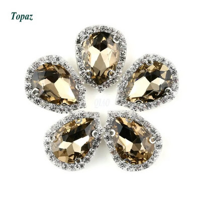 10 τμχ/50 τεμ. DR Σχήμα πολύχρωμα στρας Faltback Γυάλινη πόρπη ράψιμο σε πέτρες Χρήση για αξεσουάρ ρούχων DIY